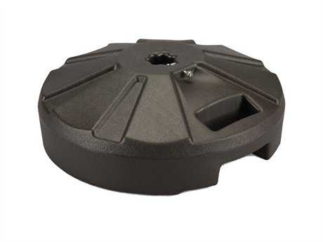 Fiberbuilt Plastic Bronze 16'' 50 Pound Fillable Umbrella Base