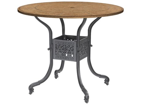 GenSun Florence Cast Aluminum 48 Round Bar Table Base