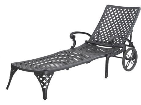 GenSun Columbia Cast Aluminum Chaise Lounge - Knock Down