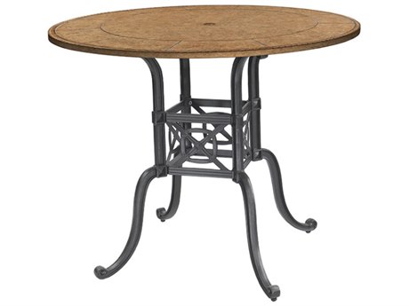 GenSun Grand Terrace Cast Aluminum 48 Round Bar Table Base
