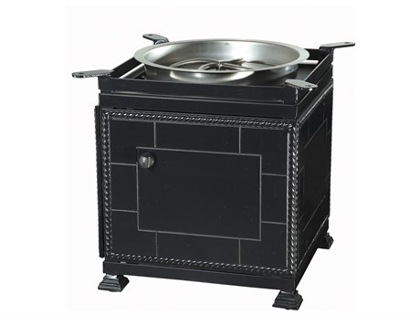 GenSun Paradise Aluminum 24 Square Gas Fire Pit Dining Height Base