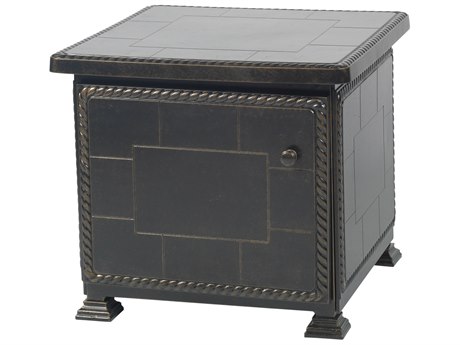 GenSun Paradise Storage Aluminum 24 Square Storage End Table