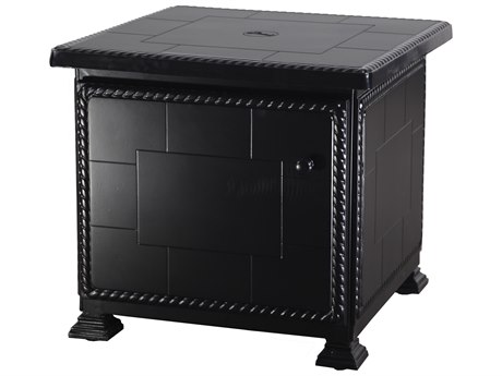 GenSun Paradise Storage Aluminum 24 Square Storage Umbrella End Table
