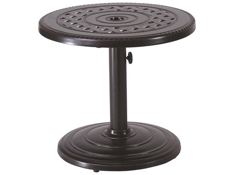 GenSun Grand Terrace Cast Aluminum 24 Round Umbrella End Table