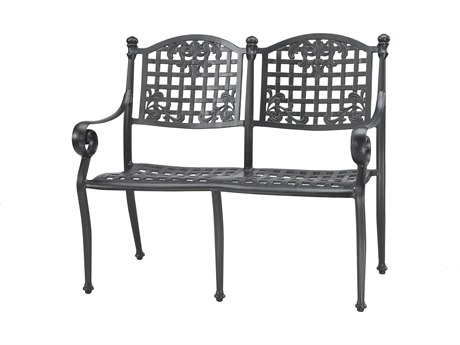 GenSun Verona & Grand Cast Aluminum Cushion Bench (Sold in 2)
