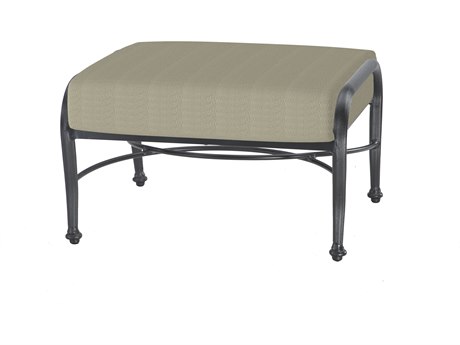GenSun Verona & Grand Cast Aluminum Cushion Ottoman (Sold in 2)