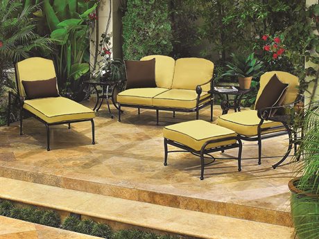 GenSun Verona & Grand Cast Aluminum Cushion Lounge Set