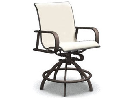 Homecrest Kashton Sling Aluminum Swivel Rocker Counter Stool