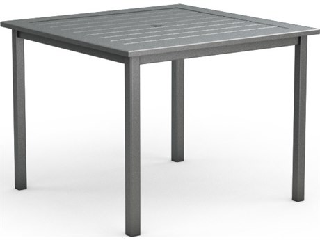 Homecrest Dockside Aluminum 45 Square Counter Table with Umbrella Hole