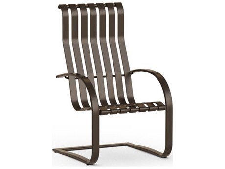 Homecrest Lana Sling Aluminum Spring Base Dining Chair Slotted Seat