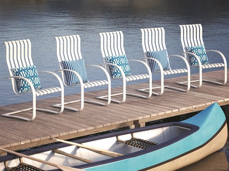 Homecrest Lana Aluminum Spring Dining Chair Set