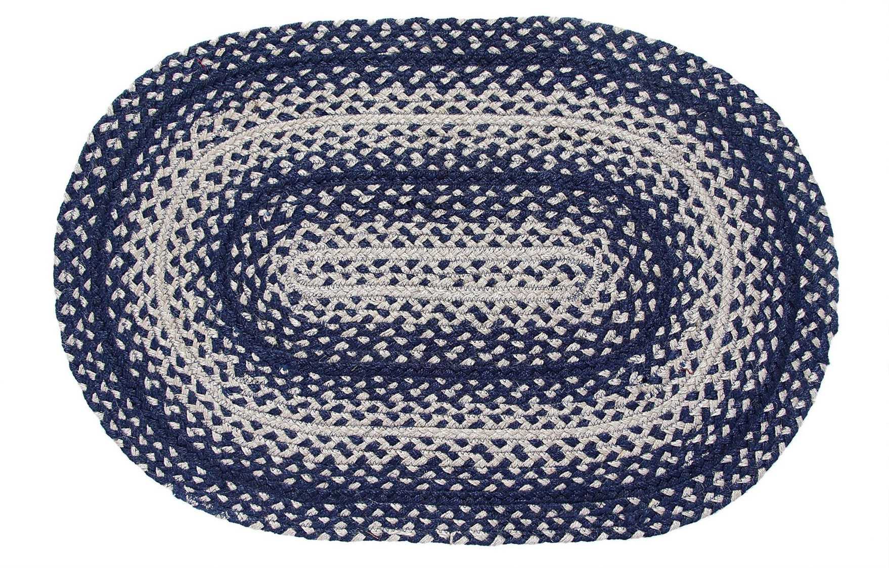 IHF Rugs Cobalt Oval Blue Area Rug BR211OVA