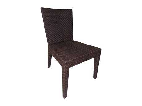Hospitality Rattan Outdoor Soho Wicker Dining Side Chair