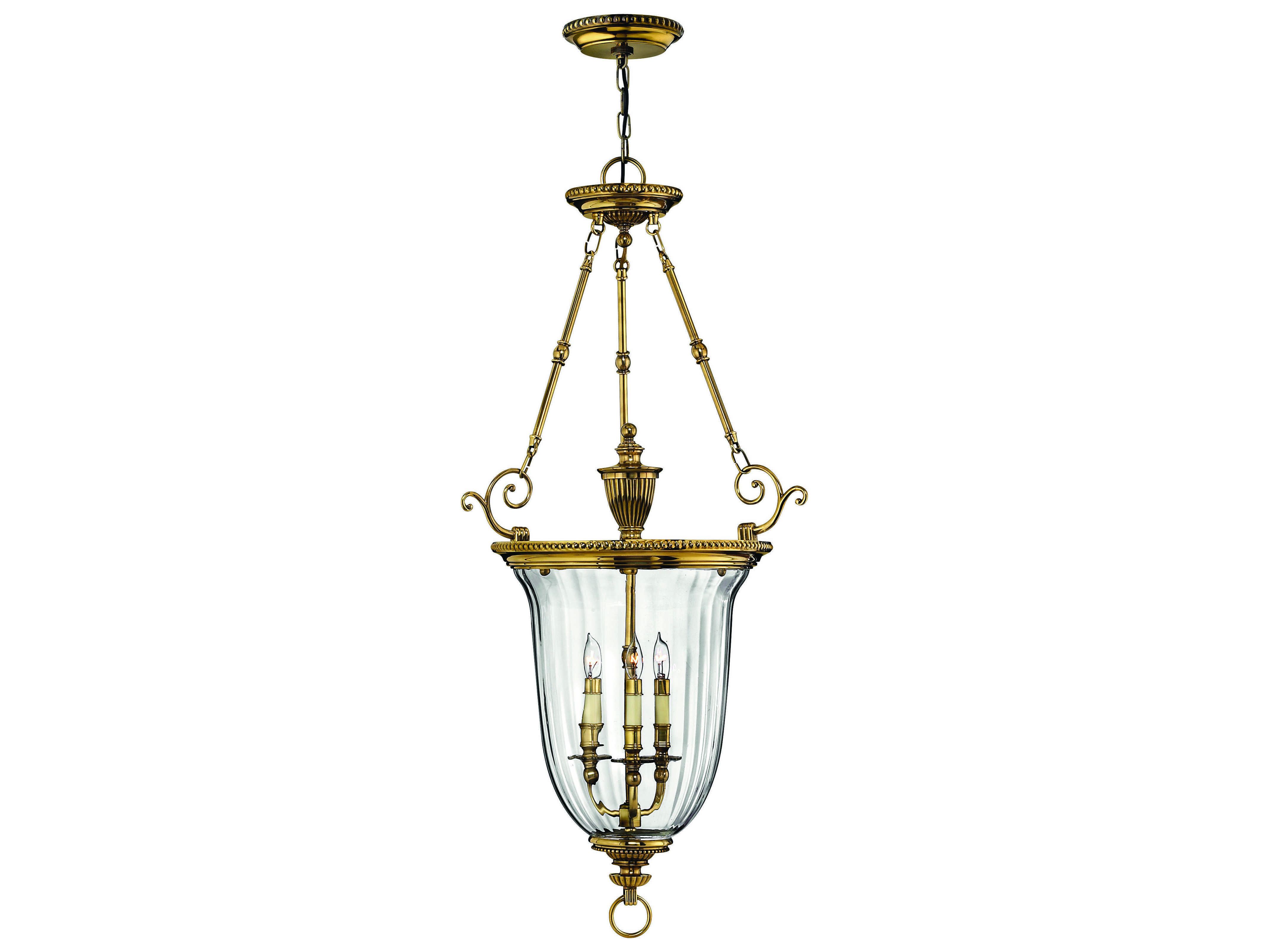 Hinkley Lighting Cambridge Burnished Brass ThreeLight MiniChandelier