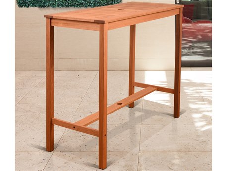 International Home Miami Amazonia Eurodam 49''W x 24''D Rectangular Bar Table