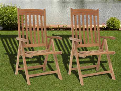 International Home Miami Amazonia Teak Belfast Dining Side Chair (2 Piece Set)