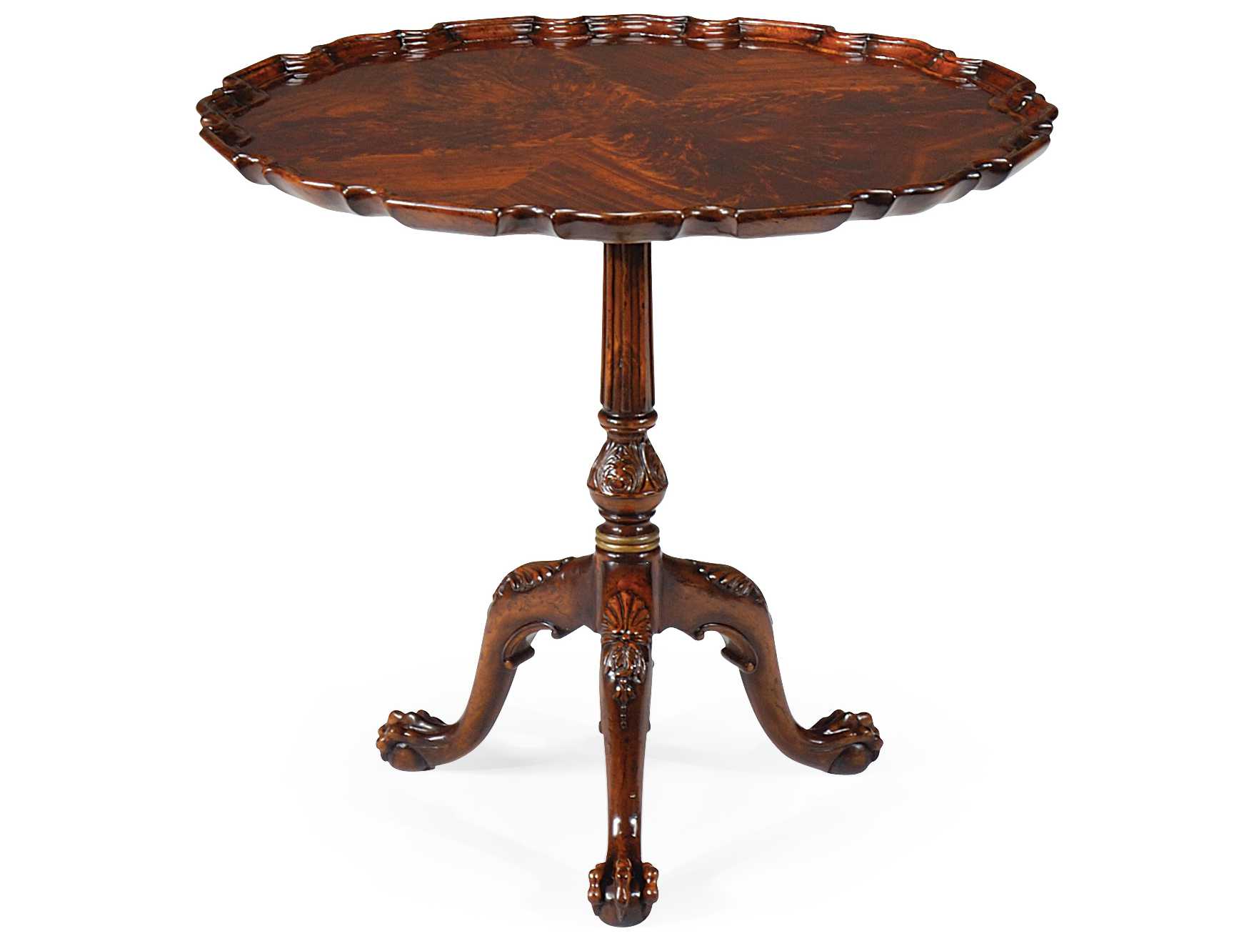 Jonathan Charles Buckingham Medium Antique Mahogany 33 Round End Table