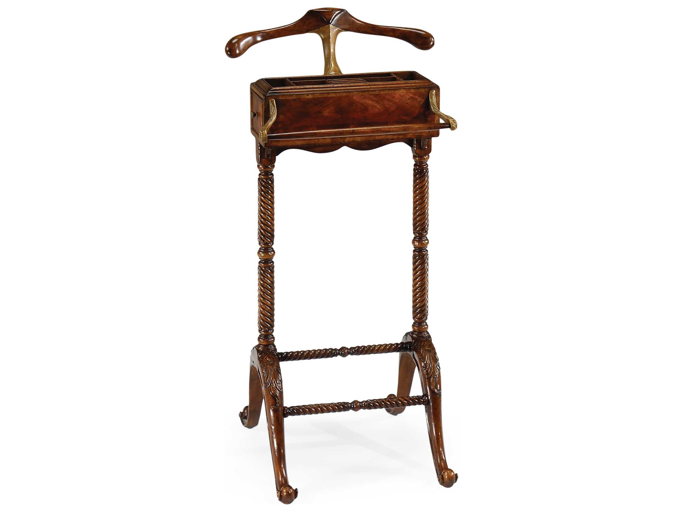 Jonathan Charles Buckingham Medium Antique Mahogany Valet Stand Rack