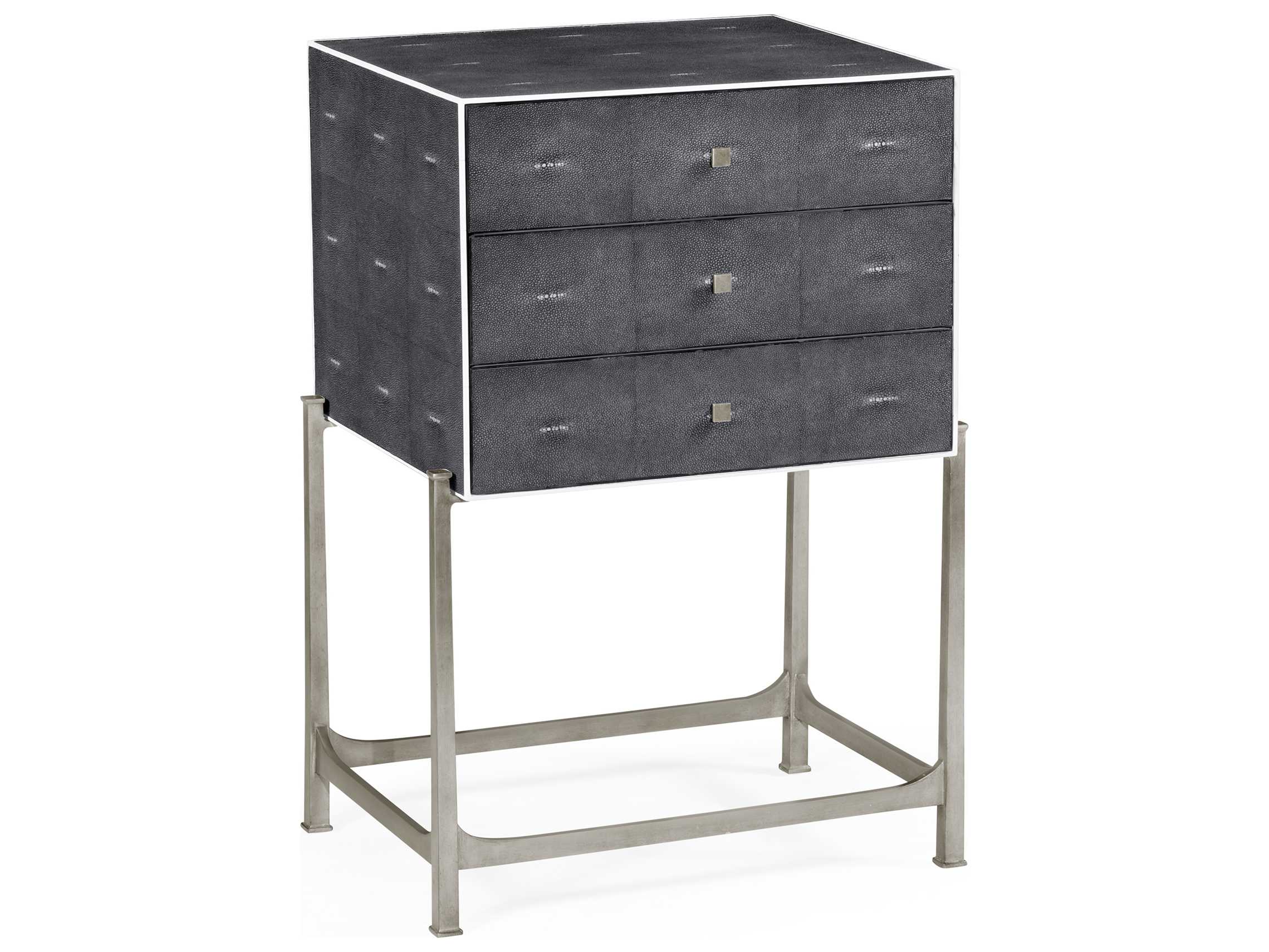 Jonathan Charles Luxe Anthracite Shagreen Accent 494380S