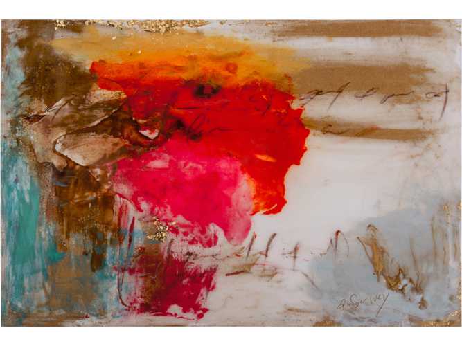 John Richard Abstract Amber Ivey Lane's Outburst Wall Painting GBG1071