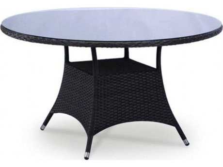 Jaavan Bistro Wicker 60 Round Dining Table (glass not included)