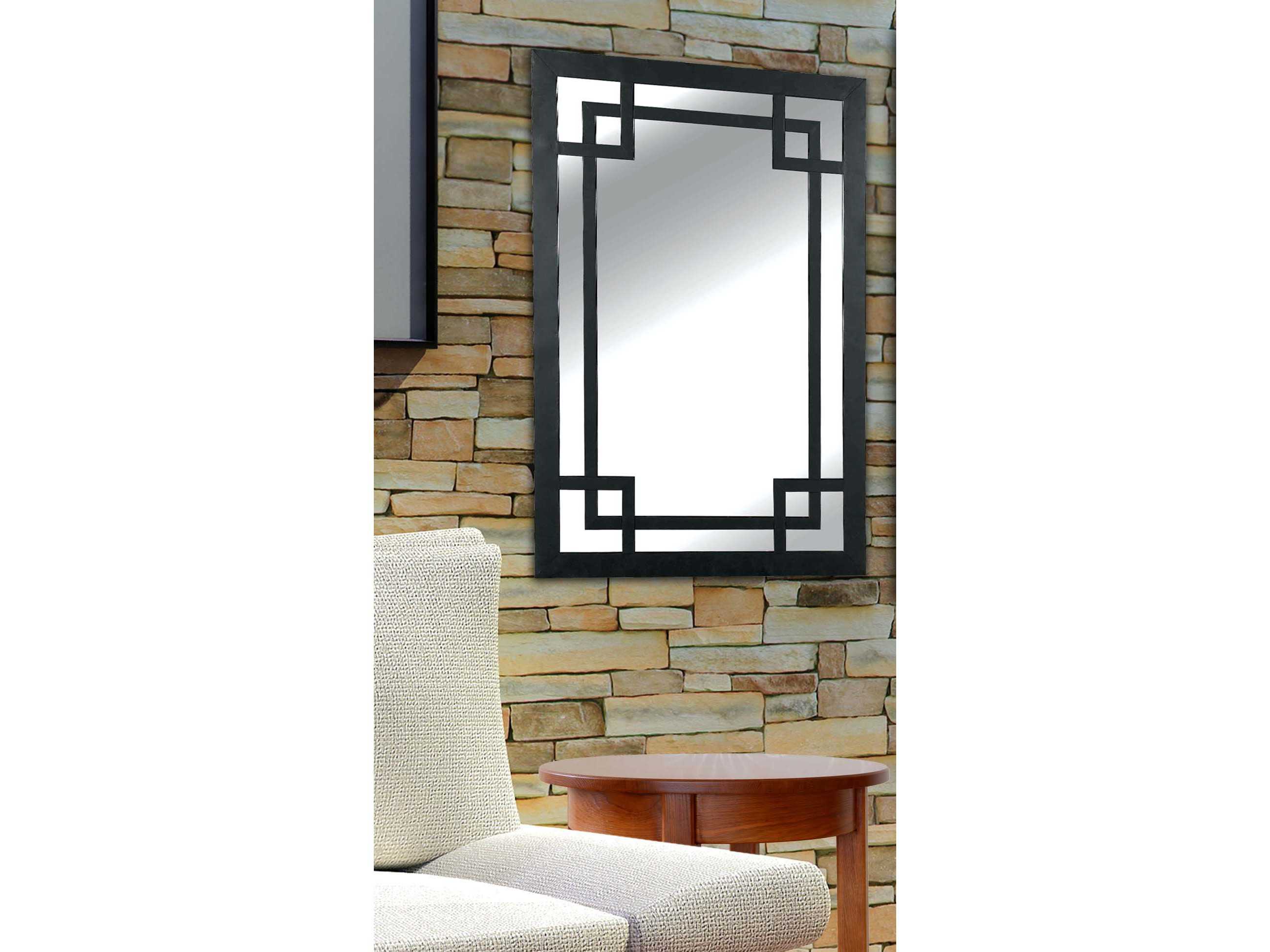 Kenroy Home Jacob 28 x 42 Dark Rustic Bronze Wall Mirror 60097