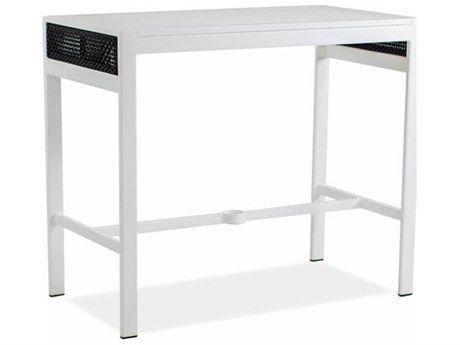 Koverton Parkview Woven Wicker 48''W x 25''D Rectangular Wicker Bar Table