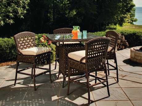 Lloyd Flanders Haven Wicker Bar Dining Set