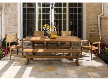 Lloyd Flanders Wildwood Teak Dining Set
