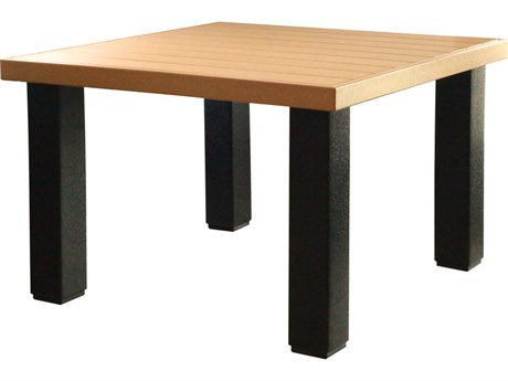 LuxCraft Recycled Plastic 48 Square Contemporary Table