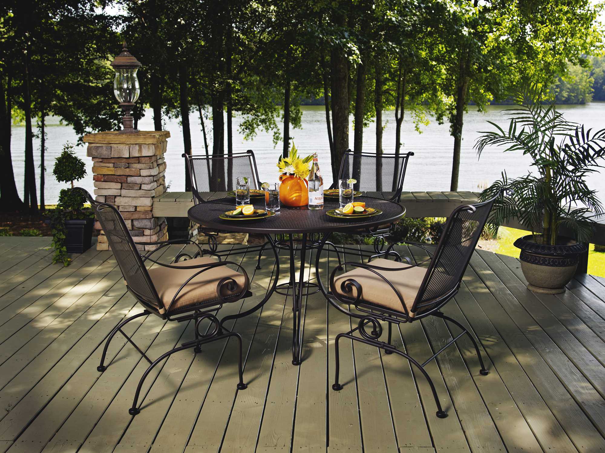 Meadowcraft Monticello Wrought Iron Dining Set Monds