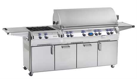 Fire Magic Echelon Diamond Stainless Steel 48'' On Cart Digital Patio BBQ Grill with Power Burner