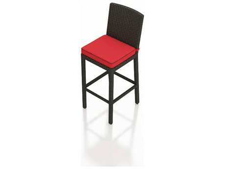 Forever Patio Quick Ship Barbados Ebony Wicker Bar Stool