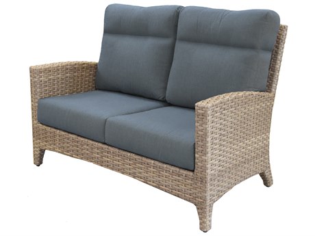 Forever Patio Cavalier Buff Wicker Loveseat