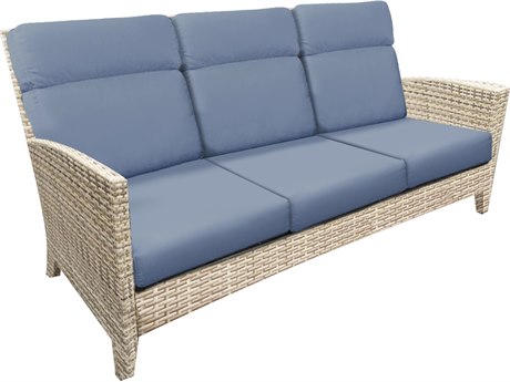 Forever Patio Cavalier Buff Wicker Sofa