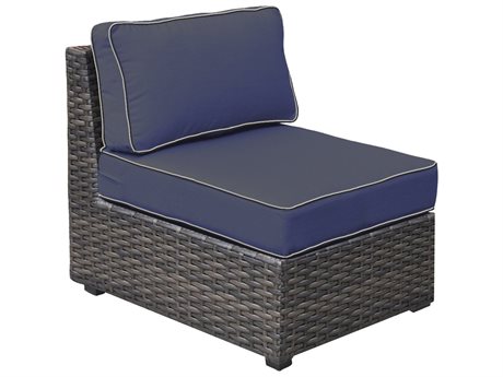 Forever Patio Quick Ship Horizon Sectional Armless Middle Chair Replacement Cushions