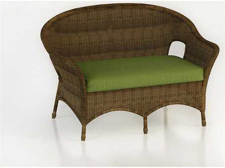 Forever Patio Quick Ship Rockport Chestnut Wicker Loveseat