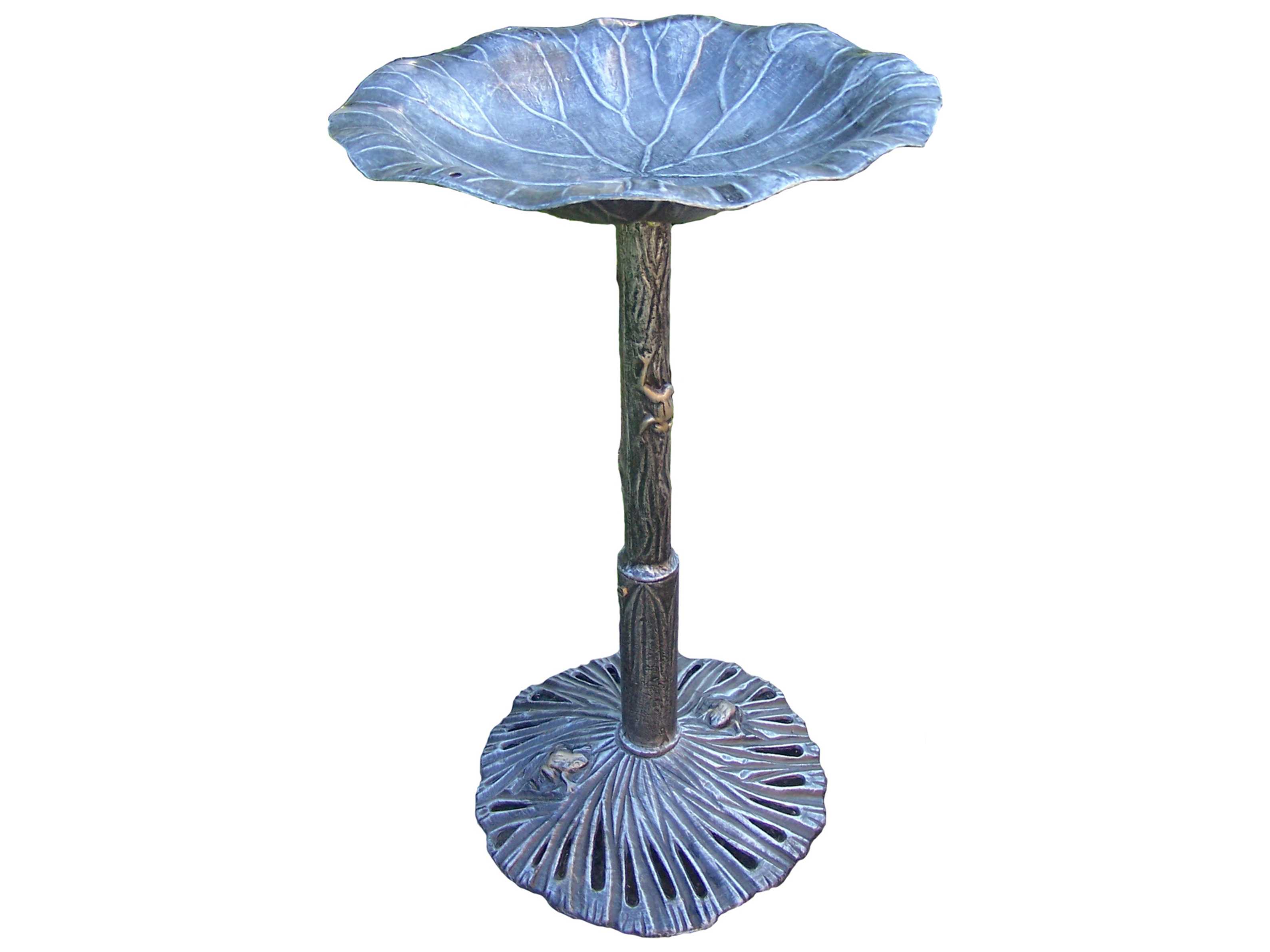 oakland living lily cast aluminum bird bath in antique oakland living lily cast aluminum bird bath in antique