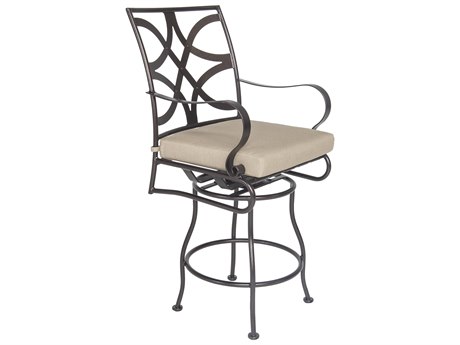 OW Lee Marquette Wrought Iron Swivel Counter Stool
