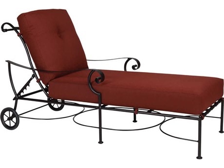 OW Lee St. Charles Wrought Iron Adjustable Chaise