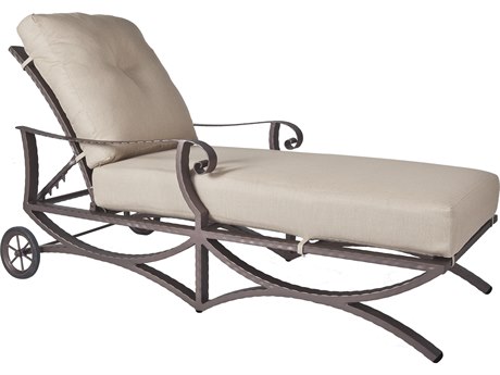 OW Lee Luna Wrought Iron Adjustable Chaise