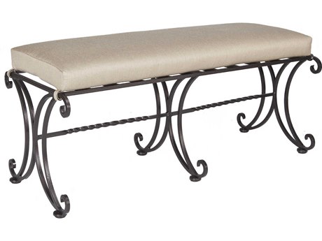 OW Lee Bellini Wrought Iron Dining Bench