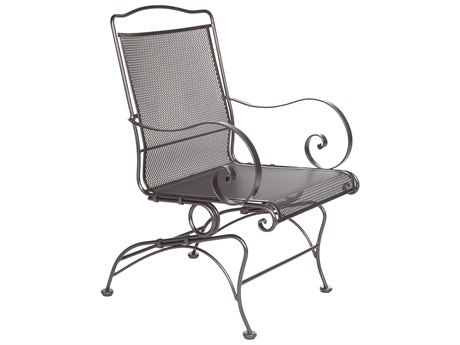 OW Lee Avalon Wrought Iron Coil Spring Dining Chair