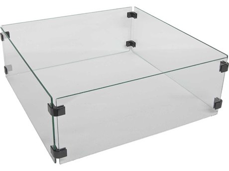 OW Lee Casual Square Glass Fire Guard