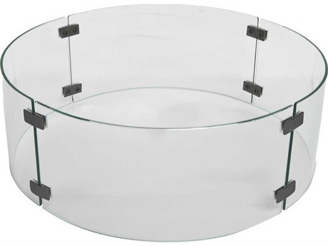 OW Lee Casual Extra Small Round Glass Fire Guard