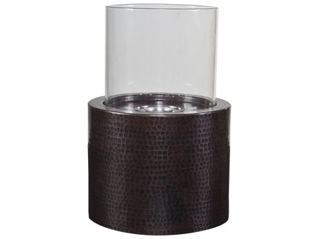 OW Lee Casual Fireside 15 Tall Copper Pillar