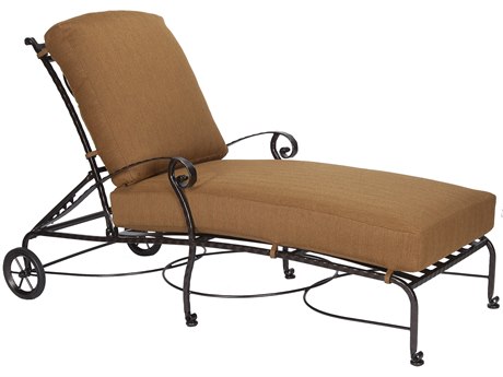 OW Lee San Cristobal Wrought Iron Adjustable Chaise Lounge