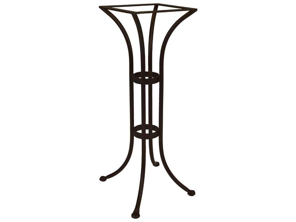 OW Lee Wrought Iron Round Bar Table Base BT01BASE