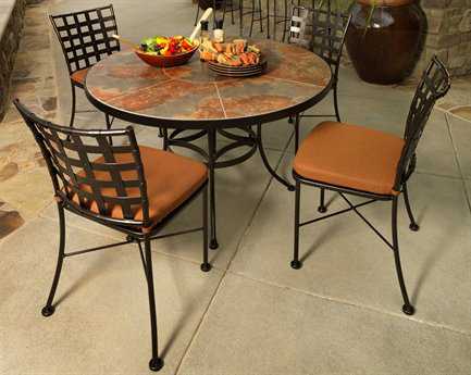 OW Lee Casa Wrought Iron Dining Set