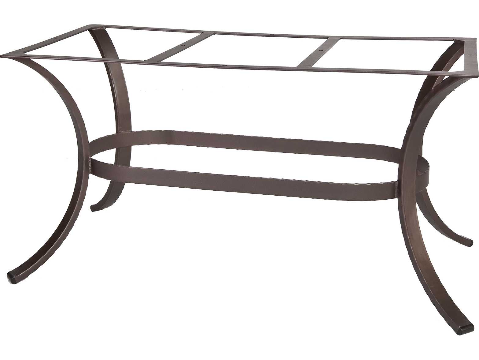 OW Lee Hammered Wrought Iron 07 Dining Table Base HIDT07